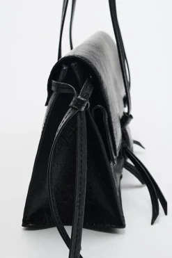 ZARA Malas^MALA DE OMBRO COM BOLSOS Preto