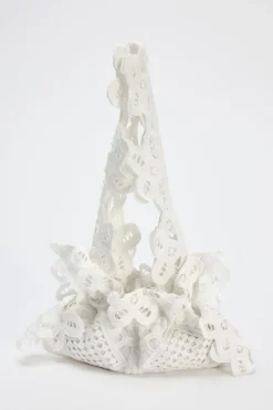 ZARA Malas^MALA DE OMBRO COM BORDADOS branco