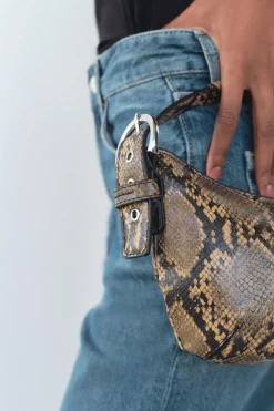 ZARA Malas^MALA DE OMBRO COM ESTAMPADO ANIMAL Serpente