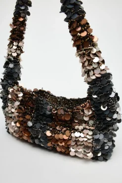 ZARA Malas^MALA DE OMBRO COM LANTEJOULAS IDAS Multicolor
