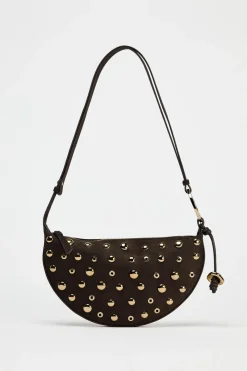 ZARA Malas^MALA DE OMBRO COM TACHAS Castanho