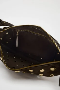 ZARA Malas^MALA DE OMBRO COM TACHAS Castanho