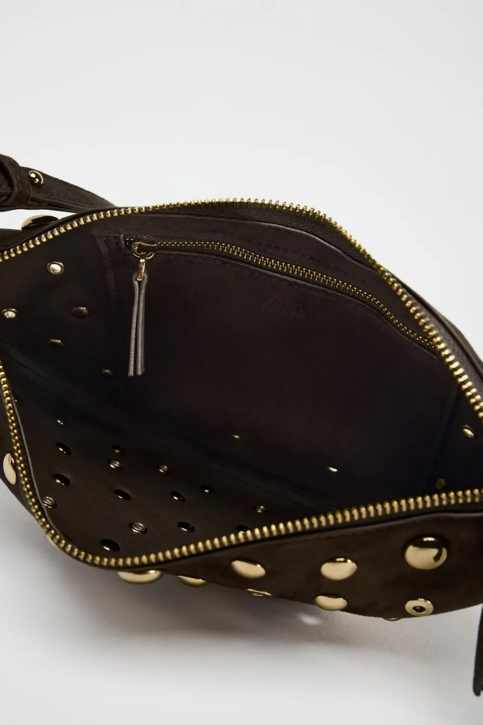 ZARA Malas^MALA DE OMBRO COM TACHAS Castanho