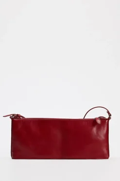 ZARA Malas^MALA DE OMBRO EM PELE Vermelho
