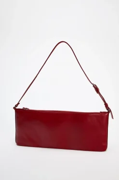 ZARA Malas^MALA DE OMBRO EM PELE Vermelho