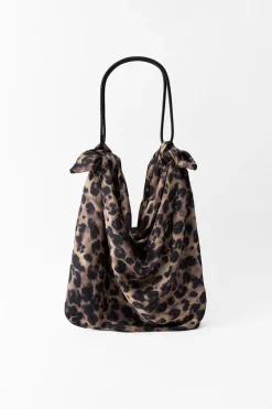 ZARA Malas|Acessórios / Bijuteria^MALA EFEITO ACETINADO ESTAMPADO ANIMAL Leopardo