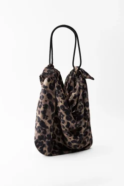 ZARA Malas|Acessórios / Bijuteria^MALA EFEITO ACETINADO ESTAMPADO ANIMAL Leopardo
