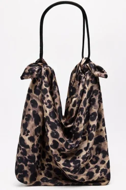 ZARA Malas|Acessórios / Bijuteria^MALA EFEITO ACETINADO ESTAMPADO ANIMAL Leopardo