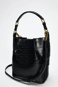 ZARA Malas^MALA SHOULDER BAG Preto