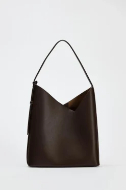 ZARA Malas^MALA SHOULDER BAG Castanho