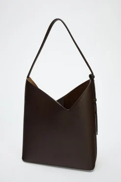 ZARA Malas^MALA SHOULDER BAG Castanho