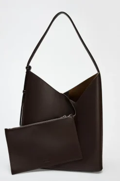 ZARA Malas^MALA SHOULDER BAG Castanho