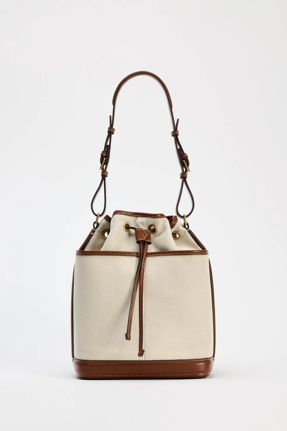 ZARA Malas^MALA SHOULDER BAG COMBINADA Torrado-escuro