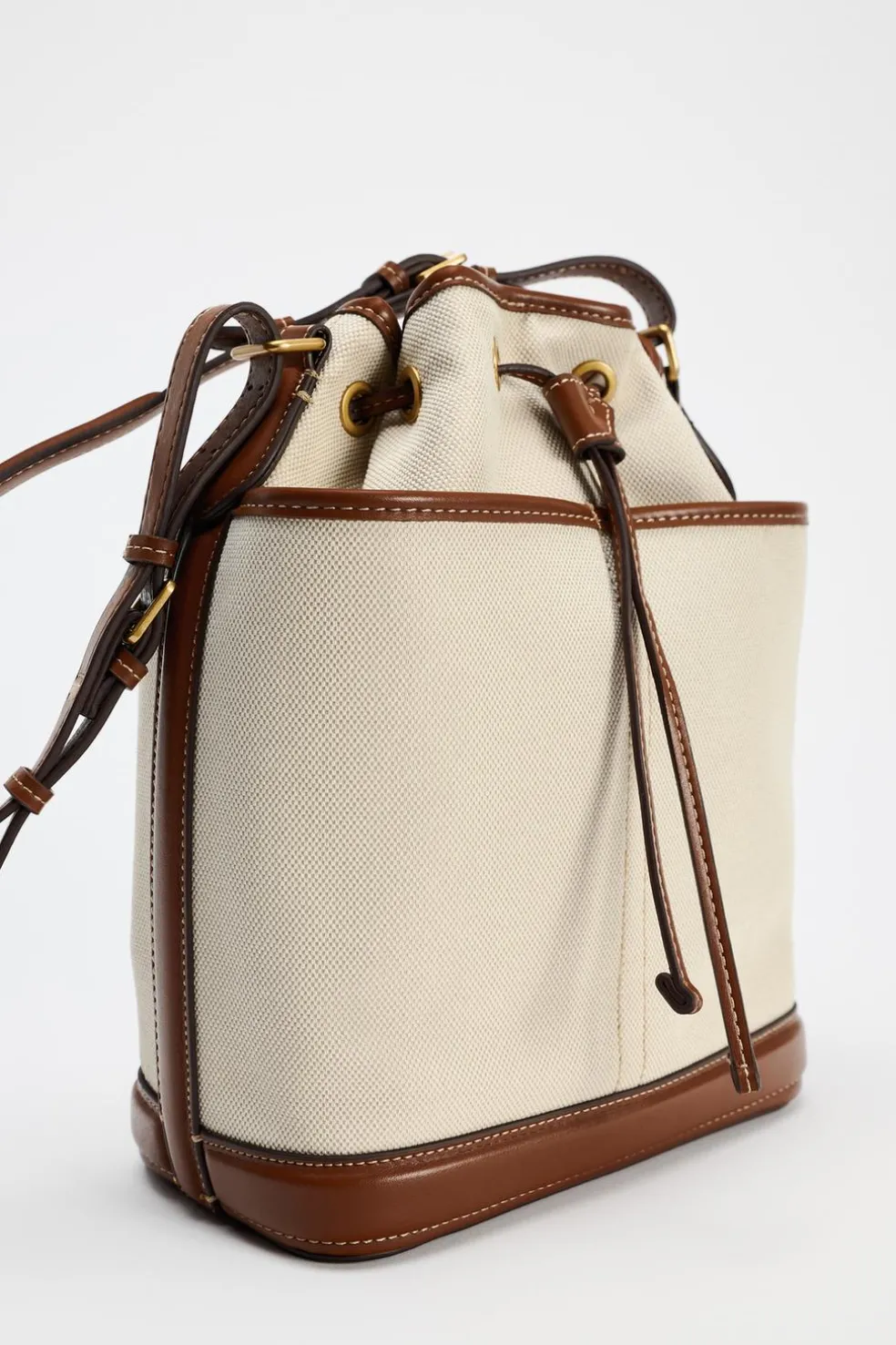 ZARA Malas^MALA SHOULDER BAG COMBINADA Torrado-escuro