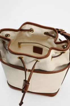 ZARA Malas^MALA SHOULDER BAG COMBINADA Torrado-escuro