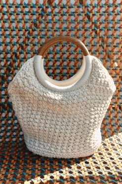 ZARA Malas^MALA SHOULDER BAG MACRAMÉ Cru