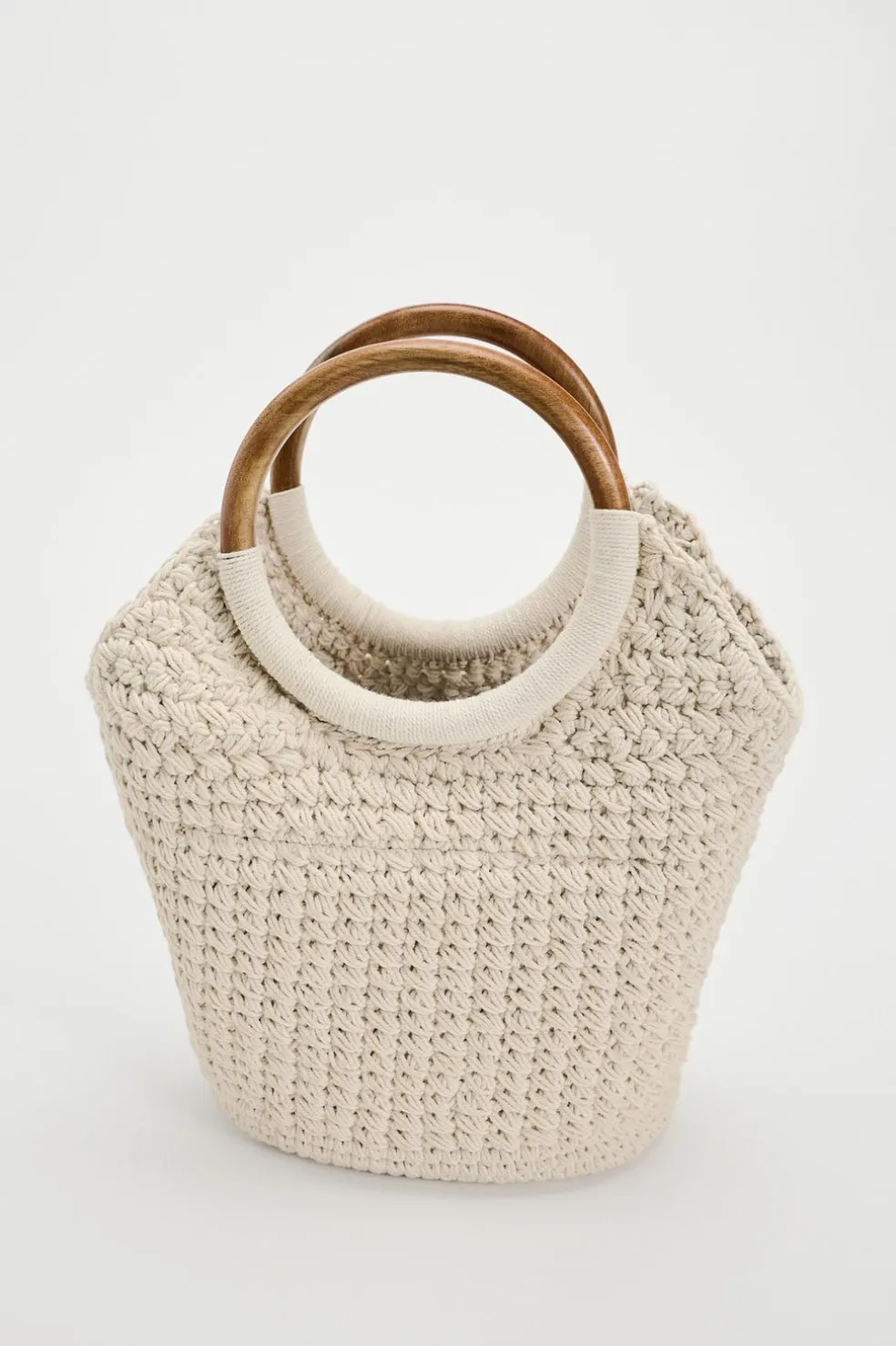 ZARA Malas^MALA SHOULDER BAG MACRAMÉ Cru