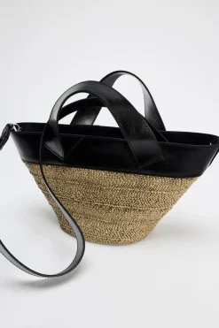 ZARA Malas^MALA TOTE BAG Preto
