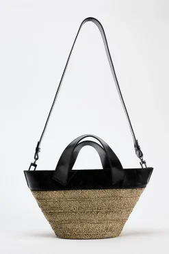 ZARA Malas^MALA TOTE BAG Preto