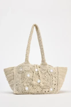 ZARA Malas^MALA TOTE BAG ESPELHOS torrado
