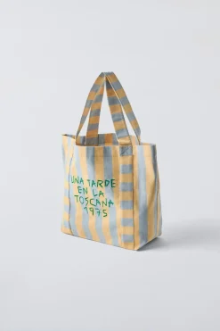 MALA TOTE BAG ÀS RISCAS-ZARA Sale