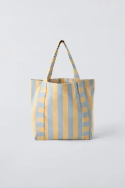 MALA TOTE BAG ÀS RISCAS-ZARA Sale