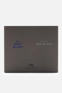 ZARA Perfumes^MAN NAVY BLACK + MAN 800 BLACK EDT 2X 90 ML (3.0 FL. OZ) 0210/838