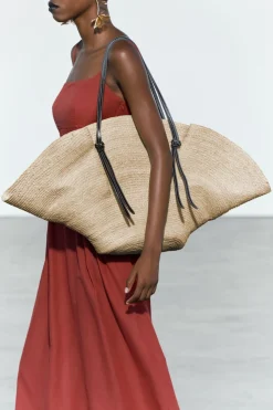 ZARA Malas^MAXI MALA TOTE BAG Cru