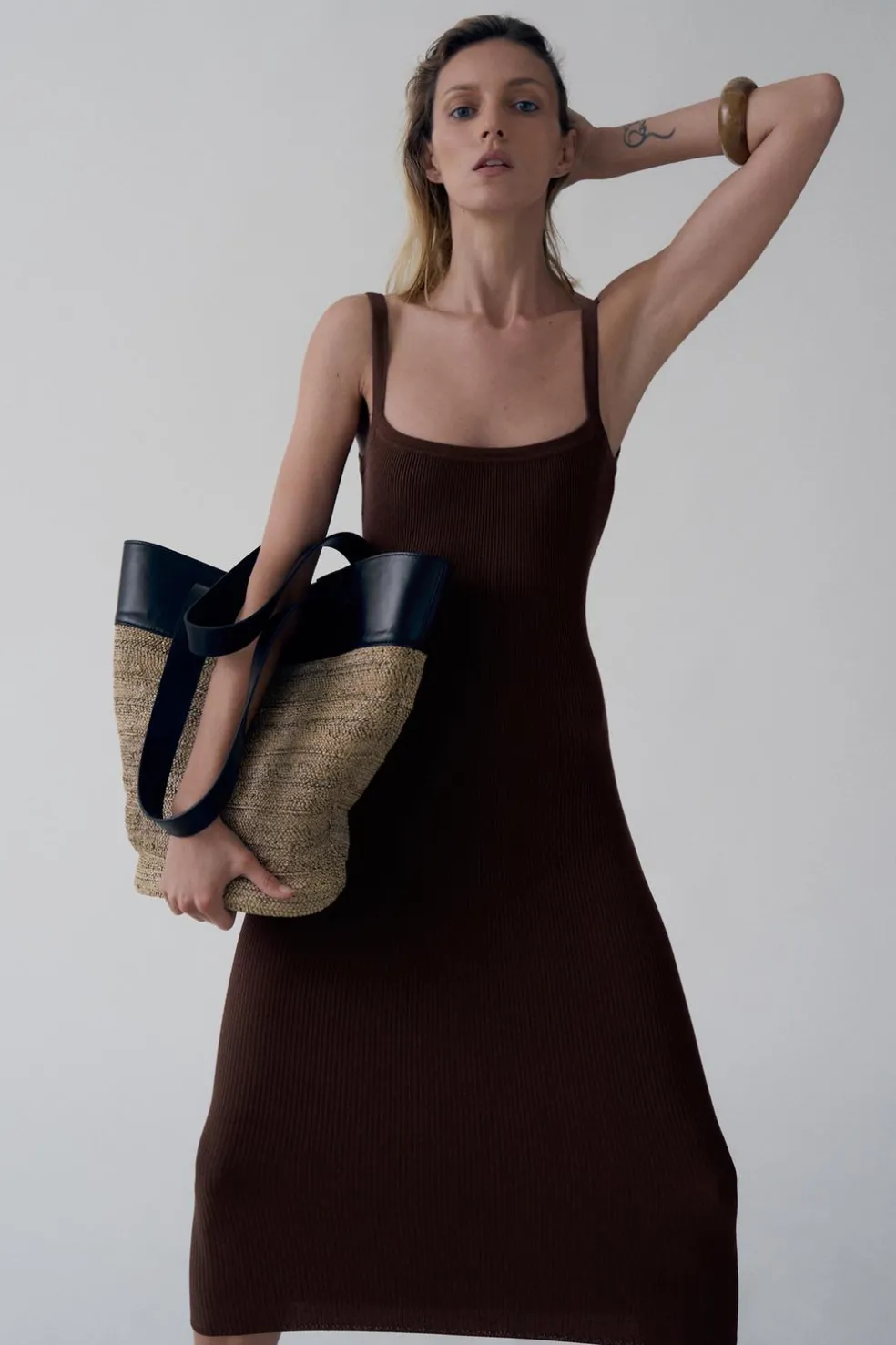 ZARA Malas^MAXI TOTE BAG Preto