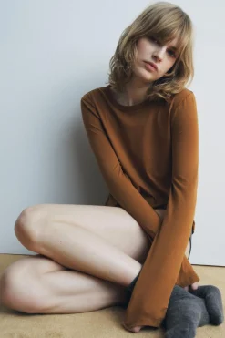 ZARA Acessórios / Bijuteria|Lingerie^MEIAS DE LÃ Cinzento-antracito