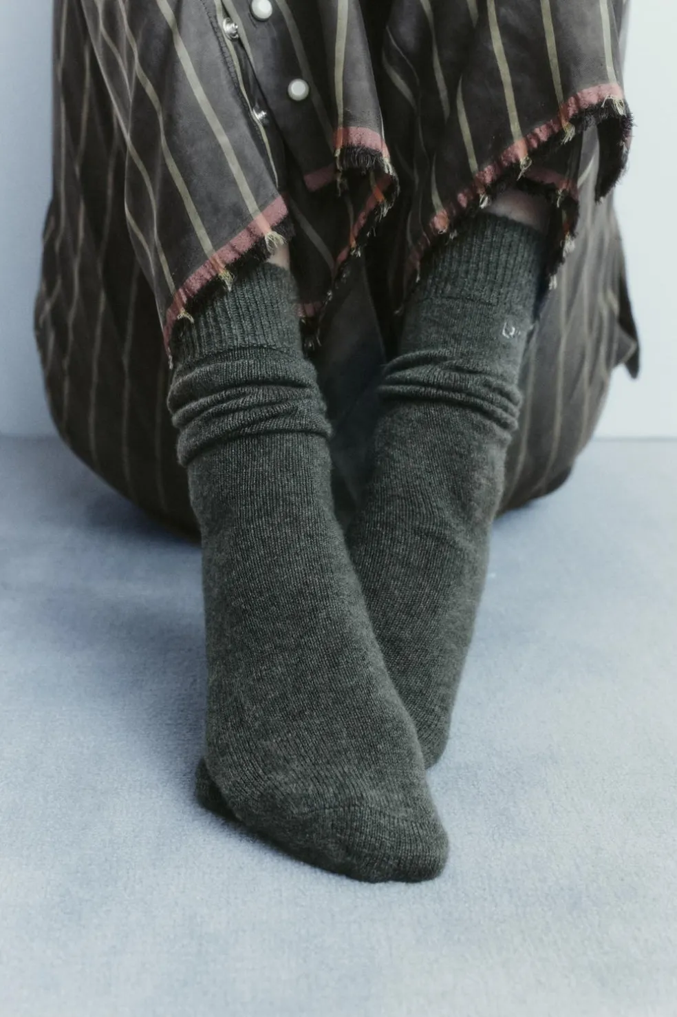 ZARA Winter Layersnew|Acessórios / Bijuteria^MEIAS DE LÃ VERDE