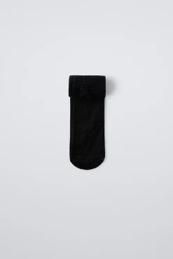 MEIAS DE MICROFIBRA COM BRILHO-ZARA Best Sale