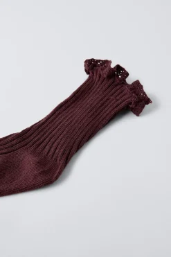 MEIAS LONGAS RENDA-ZARA Best Sale