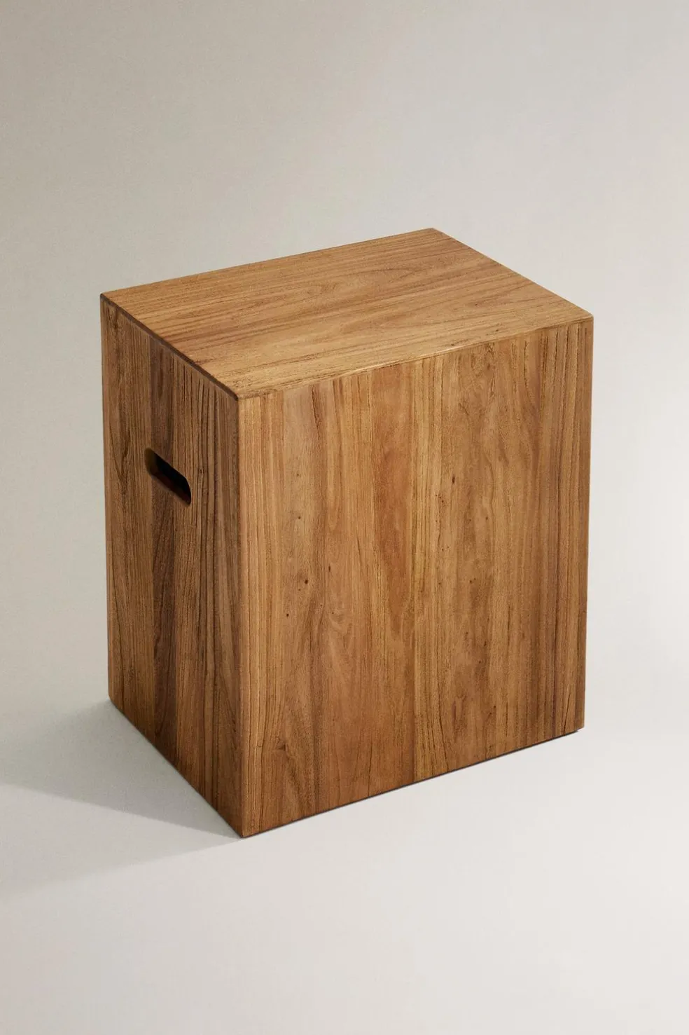 ZARA Móveis|Móveis^MESA CUBO MADEIRA Castanho-claro