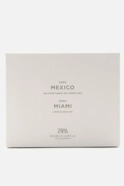 ZARA Perfumes^MIAMI LINCOLN ROAD 420 + MEXICO BULEVARD PUERTA DEL HIERRO 4965 EDP 2 X100ML (3.4 FL OZ. ) 0210/826