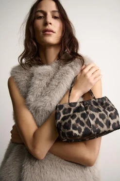 ZARA Malas|Acessórios / Bijuteria^MINI MALA DE MÃO ESTAMPADA ANIMAL Leopardo