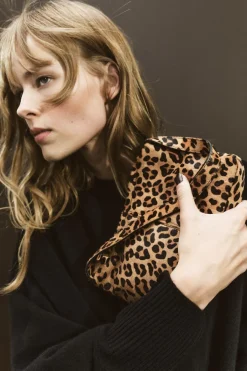 ZARA Malas|Acessórios / Bijuteria^MINI MALA EM PELE COM ESTAMPADO DE ANIMAL Leopardo
