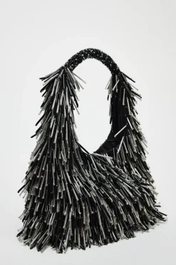 ZARA Malas^MINI SHOULDER BAG APLICAÇÕES METÁLICAS Preto