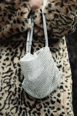 ZARA Malas^MINI SHOULDER BAG BRILHO Prata