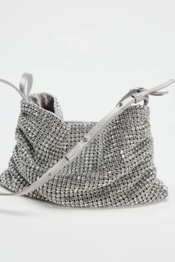 ZARA Malas^MINI SHOULDER BAG BRILHO Prata