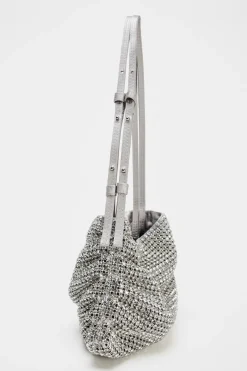 ZARA Malas^MINI SHOULDER BAG BRILHO Prata