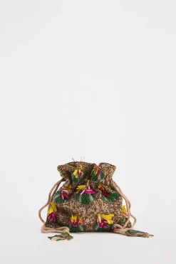 ZARA Malas^MINI SHOULDER BAG COM BEADING Multicolor