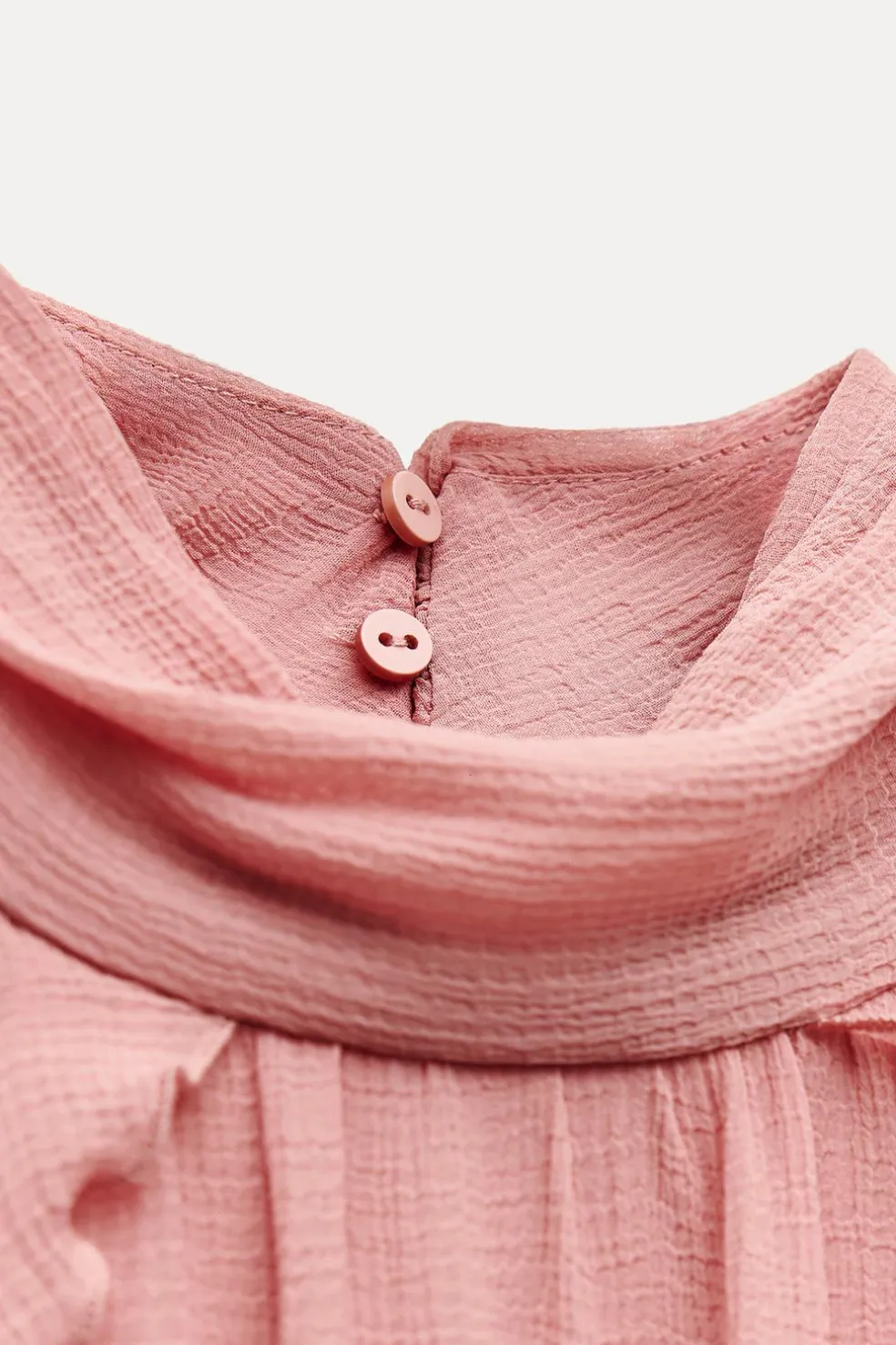ZARA Vestidos^MINIVESTIDO COM FOLHOS MARSALA