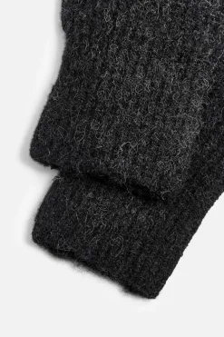 ZARA Vestuário De Inverno|Acessórios^MITENES DE MALHA Preto