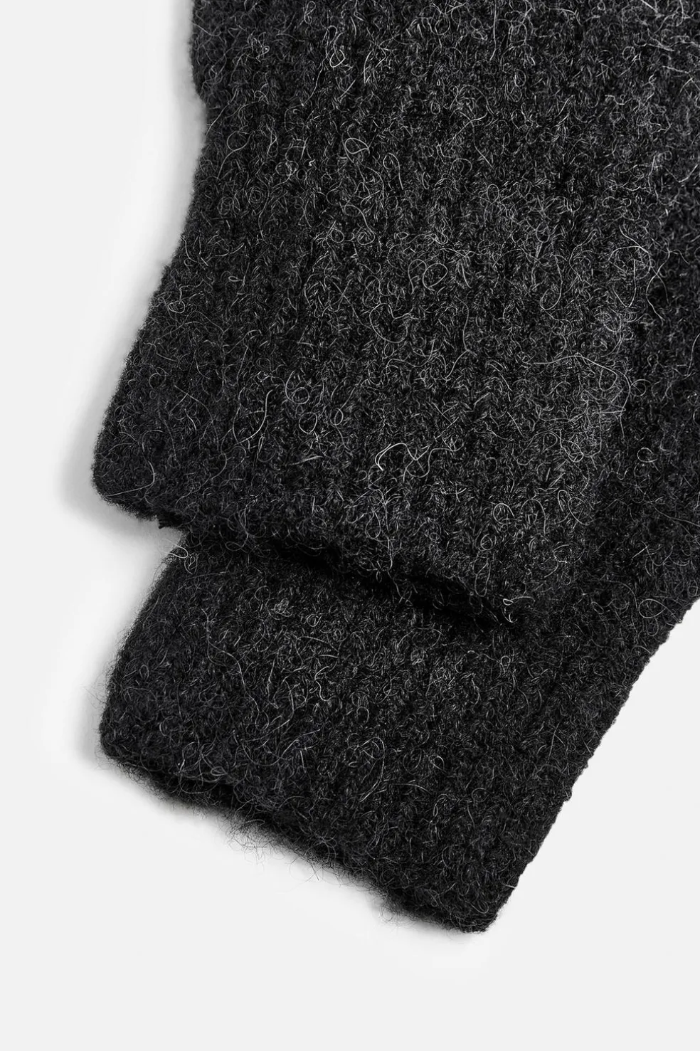 ZARA Vestuário De Inverno|Acessórios^MITENES DE MALHA Preto