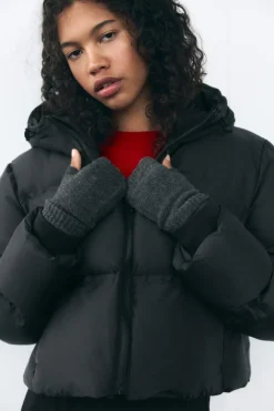 ZARA Winter Layersnew|Acessórios / Bijuteria^MITENES DE MALHA CANELADA Cinzento