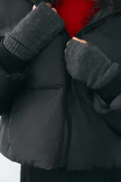 ZARA Winter Layersnew|Acessórios / Bijuteria^MITENES DE MALHA CANELADA Cinzento