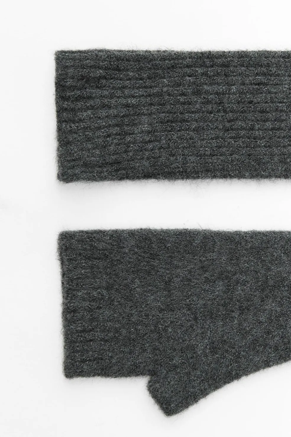 ZARA Winter Layersnew|Acessórios / Bijuteria^MITENES DE MALHA CANELADA Cinzento