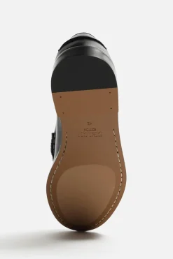 ZARA Pele|Sapatos^MOCASSIM PELE MÁSCARA Preto