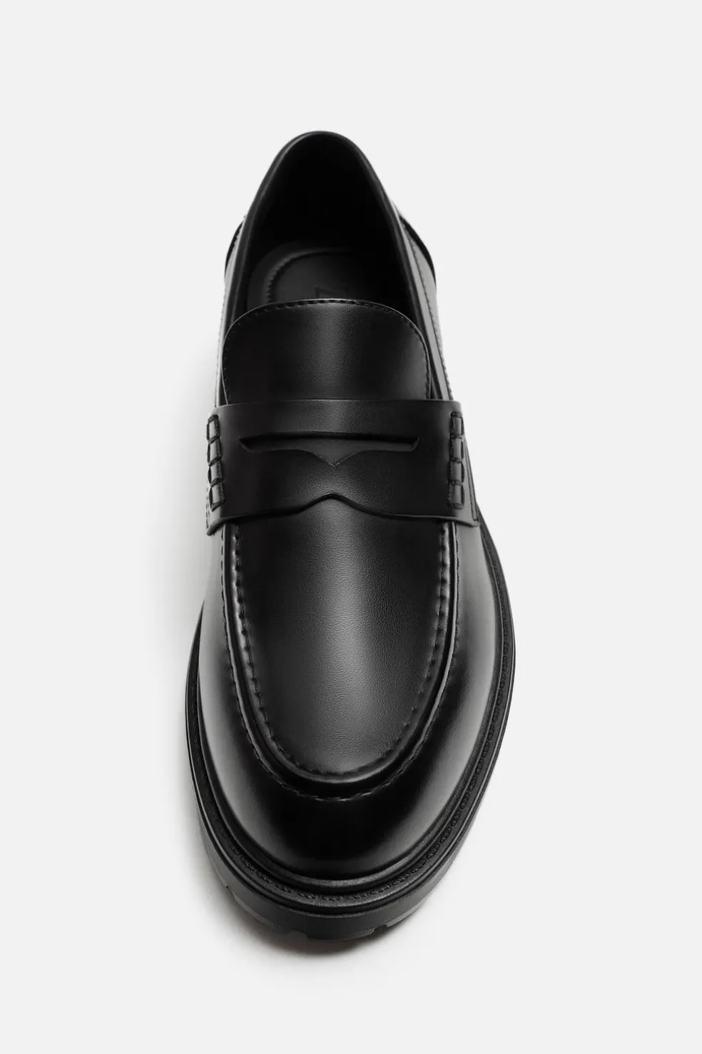 ZARA Vestuário De Inverno|Sapatos^MOCASSIM VESTIR MÁSCARA Preto